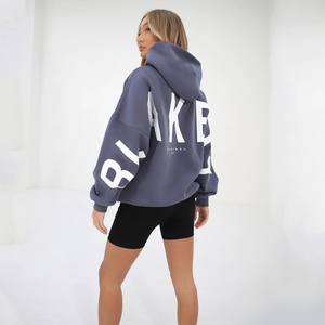 2023 para <span class=keywords><strong>Amazon</strong></span> Cross-Border moda europea americana <span class=keywords><strong>sudadera</strong></span> de mujer impresa gruesa versátil manga larga capucha suelta para - Product Image 1