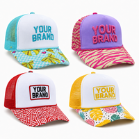 Casquette Trucker en Mousse Premium Bicolore avec Logo Personnalisé pour la Mode Streetwear et Casquette en Maille Respirante avec Bordure en Corde