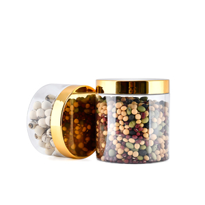 Vòng rõ ràng rộng-miệng rò rỉ bằng chứng nhựa container lọ du lịch lưu trữ <span class=keywords><strong>Salve</strong></span> trang điểm mặt Kem Jar với mạ Vàng nắp nhựa - Product Image 3