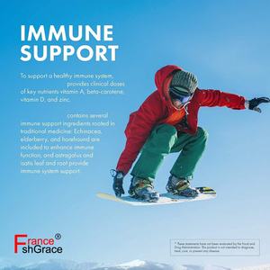 Vitamines de haute qualité pour soutenir la réponse du corps au stress et stimuler le système immunitaire, 120 capsules, complément alimentaire - Product Image 4