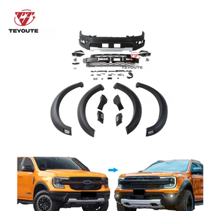 Nouvelle Arrivée : Kit Carrosserie Complet avec <span class=keywords><strong>Calandre</strong></span> Avant et Élargisseurs d'Ailes à LED pour <span class=keywords><strong>Ford</strong></span> <span class=keywords><strong>Ranger</strong></span> Raptor 2022-2025 - Product Image 4