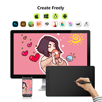 VEIKK VK1060-Tableta gráfica con bolígrafo para Android, Photoshop y Stylus, compatible con plataformas de dibujo