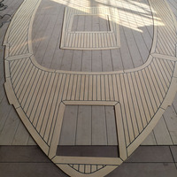 Plancher de pont de bateau en PVC personnalisé, revêtement de pont de yacht, revêtement de pont extérieur en teck synthétique