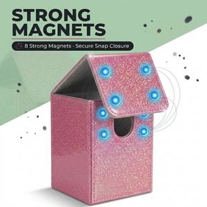 Boîte de rangement exclusive pour cartes à paillettes (plus de 100 cartes) - Étui TCG scintillant pour Commander Pokémon - Prêt à être expédié - Product Image 4