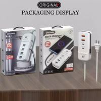 Chargeur rapide multifonctionnel double PD 66W + USB 5.1A pour téléphones Apple et Android, prise murale