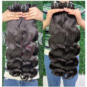Grosir pemasok pemasok tidak diproses jumlah besar Virgin mentah ekstensi rambut manusia Brasil bundel jalinan Murah Kelas 12A - Product Image 2