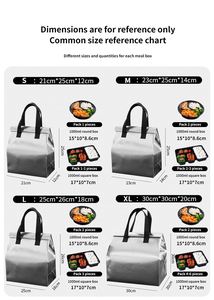 Sac isotherme personnalisé en non-tissé, écologique, imperméable, pour livraison de repas à emporter, avec logo - Product Image 5