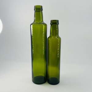 Prezzo di fabbrica all'ingrosso Dorica olio d'oliva bottiglia di vetro 250ml 500ml di vetro verde tappo a vite coperchio in alluminio per olio da cucina - Product Image 2