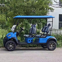 Voiturette de golf électrique compacte professionnelle Lightgreen, 5-6 places, batterie lithium 48V, autonomie 70-90 km