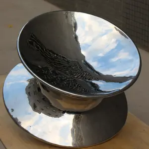 Escultura de silla de giroscopio de acero inoxidable de estatua de Arte de metal interior personalizada para la venta
