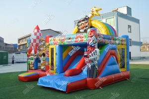 Castillo Inflable Comercial Temático con Tobogán para Niños, <span class=keywords><strong>Alquiler</strong></span> para Fiestas al Aire Libre - Product Image 5