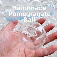Jouet Squishy Capybara en Silicone Transparent, Formes Pomme, Grenade, Œuf, Boule Creuse, pour Artisanat DIY, Mini Anti-stress