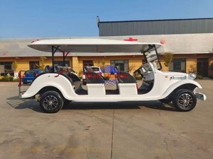 BRT 2026 New Antique Electric Battery Powered <b>8</b> Passenger Retro Golf Cart Sightseeing Bus 6 seaters Lithium <b>Iron</b> Phosphate Batte - Product Image 4