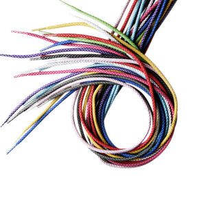 하이 스트레치 3mm 4mm 와이드 재고 여러 색상 60cm 80cm 100cm 운동화 길이 반사 신발 끈 - Product Image 4