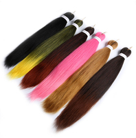 Prix de gros abordable 20'' 26'' Cheveux synthétiques pré-étirés Jumbo Easy Braids Ombre pour tresses EZ Braids Yaki Lisse pour Femme