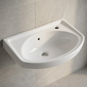 Hotel home pedestal basin wash hand basin with free standing sink bathroom ceramic single hole hotel WC bathroom - Product Image 3
