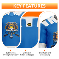 Jersey de Portero de Hockey de Chicago, Unisex, Personalizable con Nombre y Número del Jugador, Ropa Deportiva Resistente para Adultos, Impresión Personalizada con Nombre del Equipo OEM