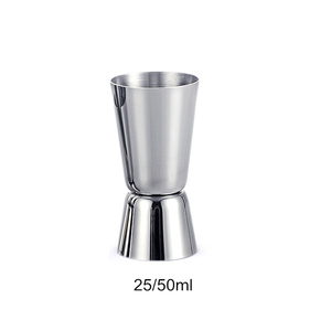 Jigger de Cócteles de Acero Inoxidable Ecológico en Oro Rosa/Plata, 15/30 ml, 25/50 ml, 1 oz/2 oz, para Fiestas - Product Image 2
