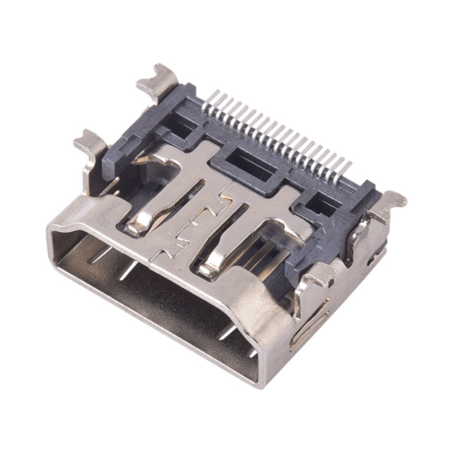 HDM Female Socket 19P Four-pin Full Surface Mount SMT Surface Mount A-type Connector Female Head Computer High-definition