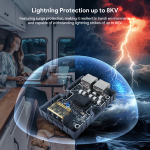 EDUP 150W gige PoE Injector starlint-tương thích 10/100/1000Mbps Gigabit tốc độ truyền 2 cổng vệ tinh thiết bị <span class=keywords><strong>internet</strong></span> - Product Image 3