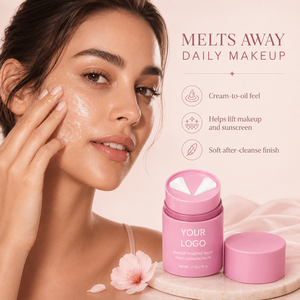 Bálsamo <span class=keywords><strong>Desmaquillante</strong></span> Pink Twist de 50g, Crema a Base de Aceite, Bálsamo Limpiador Sólido para Maquillaje Diario, Protector Solar, Elimina Impurezas, Sensación de Piel Suave - Product Image 3
