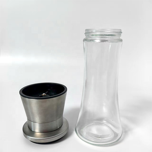 Moulin à poivre <span class=keywords><strong>manuel</strong></span> rechargeable, distributeur d'épices de <span class=keywords><strong>cuisine</strong></span> avec couvercle en acier inoxydable pour assaisonnement de <span class=keywords><strong>cuisine</strong></span> et barbecue - Product Image 4