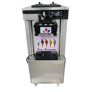 Máquina comercial de fazer sorvete de neve, máquina de sorvete macio, máquina de sorvete macio