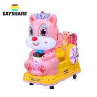 Venta al por mayor Parque de Atracciones Instalaciones Niños Paseo Arcade Columpio Coche Eléctrico Niños Columpio Coche Con Pantalla