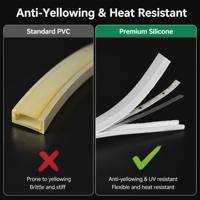 Luces de Neón IP67 3000k 4000k 6000k 24v Flexibles 12v Personalizadas, Tubo de Silicona Flexible, Tira de LED de Neón para Exteriores