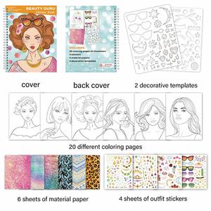 Libro de Actividades de Diseño Creativo para Niñas, el Mejor Regalo, Manualidades de Moda, Vestir con Pegatinas, para Niños - Product Image 4