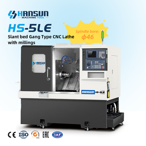 Torno CNC de bancada inclinada horizontal de alta precisión con un solo husillo y fresado automático de extremos de 5 pulgadas - Product Image 2