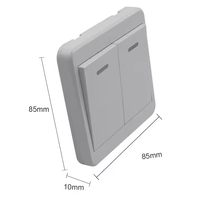 Télécommande universelle sans fil 433 MHz, panneau mural, émetteur RF, code d'apprentissage 1527, interrupteur mural