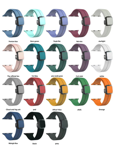 Pulsera de silicona para <span class=keywords><strong>Apple</strong></span> <span class=keywords><strong>Watch</strong></span>, Correa magnética de 49mm, 45mm, 42mm, 44mm, 41mm, para Iwatch Ultra 2 <span class=keywords><strong>Series</strong></span> 9 8 <span class=keywords><strong>7</strong></span> <span class=keywords><strong>6</strong></span> SE 5 4 - Product Image 3