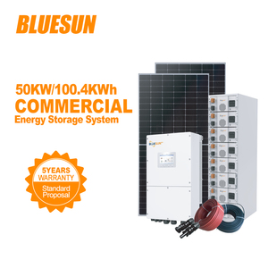 Hấp dẫn hệ thống 50kw lai với kích thước nhỏ hơn công suất lớn 100kwh với 7 đơn vị 14.336kwh Pin điện áp cao trong một Rack - Product Image 4