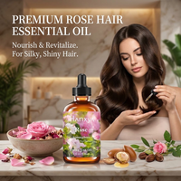 Huile Essentielle de Rose Marque Blanche 120ml Flacon Compte-gouttes OEM ODM Personnalisé