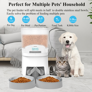 Alimentadores y bebederos automáticos de comida <span class=keywords><strong>para</strong></span> <span class=keywords><strong>gatos</strong></span>, alimentadores de mascotas con baterí<span class=keywords><strong>a</strong></span> - Product Image 3
