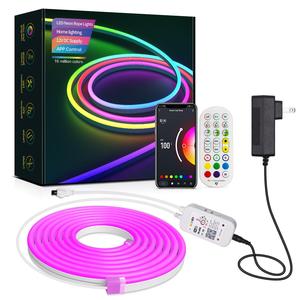 New wifi thông minh Silicone LED LED dải ánh sáng RGB màu sắc âm nhạc đầy màu sắc ánh sáng không thấm nước Neon dải ánh sáng - Product Image 1