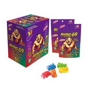 Bolsas de Embalaje de Aluminio con Base para Gomitas para Aumentar el Deseo Sexual Black Bull - Product Image 3