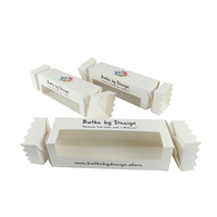 Boîte vide personnalisée pour bombes de bain effervescentes véganes en gros avec fenêtre transparente, idéale pour coffret cadeau de Noël ou cracker de spa