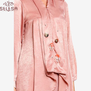 Новое поступление, скромная мусульманская женская одежда с длинным рукавом Baju Kurung, элегантная женская одежда в стиле русалки, батик кебая, Малайзия - Product Image 4