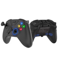 Manette de jeu sans fil avec volant de direction, moteur à vibration pour PC/Android, bouton Turbo, design ergonomique