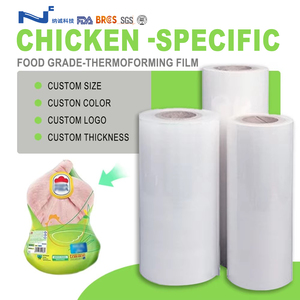 Pellicola Termoretraibile di Alta Qualità per Alimenti in PA EVOH PE, Lucida e Morbida, ad Alta Barriera per Confezionamento Sottovuoto di Pollo Intero Turco - Product Image 1