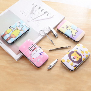 Portable Nail Clipper Set 7 Piece Stainless Steel Cute Cartoon Design For Children And Adults Home Use - Product Image 2