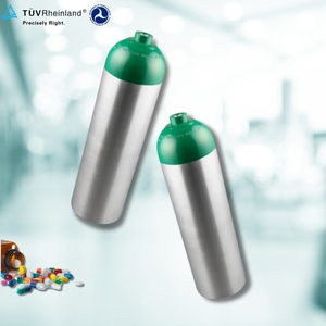 ZX haute pression DOT-3AL ISO7866 aluminium oxygène médical cylindre réservoir respiration O2 MD/ME/ML6/M6/M22/M60/M90 - Product Image 1