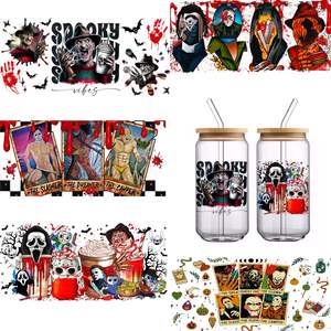 Venta al por Mayor de Calcomanías Personalizadas de Anime y Dibujos Animados, Resistentes al Agua, de Material PET, 16oz 20oz, con Protección UV, para Vasos, Tazas y Globos de Nieve - Product Image 3