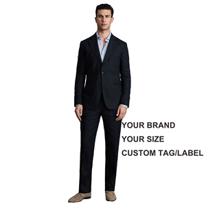 Costume d'Affaires de Luxe de Designer <span class=keywords><strong>Italien</strong></span> pour Hommes Veste et Pantalon à Col en V Personnalisés à la Mode de Luxe Vêtement de Costume pour <span class=keywords><strong>Homme</strong></span> de Grande Taille - Product Image 1