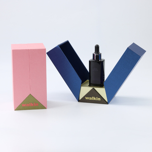 Boîte rigide personnalisée de luxe recyclable avec fermeture magnétique, impression numérique UV, double tirage rose noir violet pour boîte en papier pliable - Product Image 3
