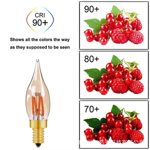 Mini <span class=keywords><strong>bombillas</strong></span> LED regulables AC DC E10/E12/E14/1W/2W Edison C22/C22T lámpara de filamento vela certificada ROHS para iluminación de araña - Product Image 6