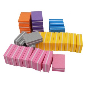 Chất Lượng Cao Nhà Máy Kích Thước Nhỏ Miếng Bọt Biển Móng Tay Đệm Tập Tin 100/180 Tùy Chỉnh Móng Tay Đệm Miếng Bọt Biển Móng Tay Nhỏ Bộ Đệm - Product Image 4