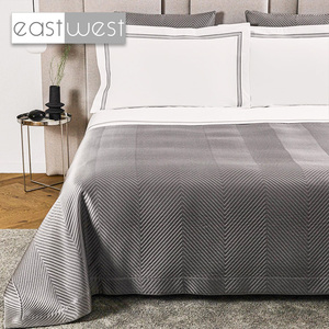 East West High Quality Durable Oxford <strong>Style</strong> Twin Bed Linens New <strong>Customization</strong> Embroidery 250 Thread Count Hotel Bed <strong>Sheet</strong> - Product Image 2